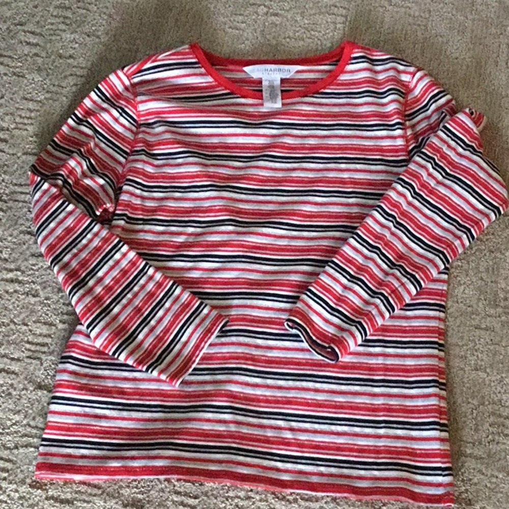 Sag Harbor lg sl tee size Lg